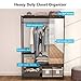 Tribesigns Free -Standing Closet Organizer with Full Length Mirror, Heavy Duty Clothes Rack with Storage and Hanging Rod, Protable Closet shelves Garment Rack for Bedroom, Hold 250 lb (espresso)