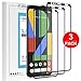 FilmHoo[3 Pack]Google Pixel 4XL/4 XL Screen Protector Tempered Glass Full Coverage(Black)
