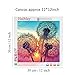 2 Pack 5D DIY Dandelion Diamond Painting Set Full Drill Diamond Painting Kits By Numbers DIY Tools,Dandelion(30x30CM/12