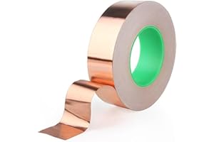 AIHMILCL Copper Tape for Slugs Copper Foil Tape for Stained Glass Conductive T ape C opper Tape Conductive Adhesive for Soldering Sheilding T ape or Guitars, EMI, RF 22Yards 2In ×66FT