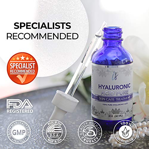 Hyaluronic Acid for Face (2 oz) 100 Pure Medical Quality Clinical