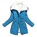 mewow Women's Winter Mid Length Thick Warm Faux Lamb Wool Lined Jacket Coat