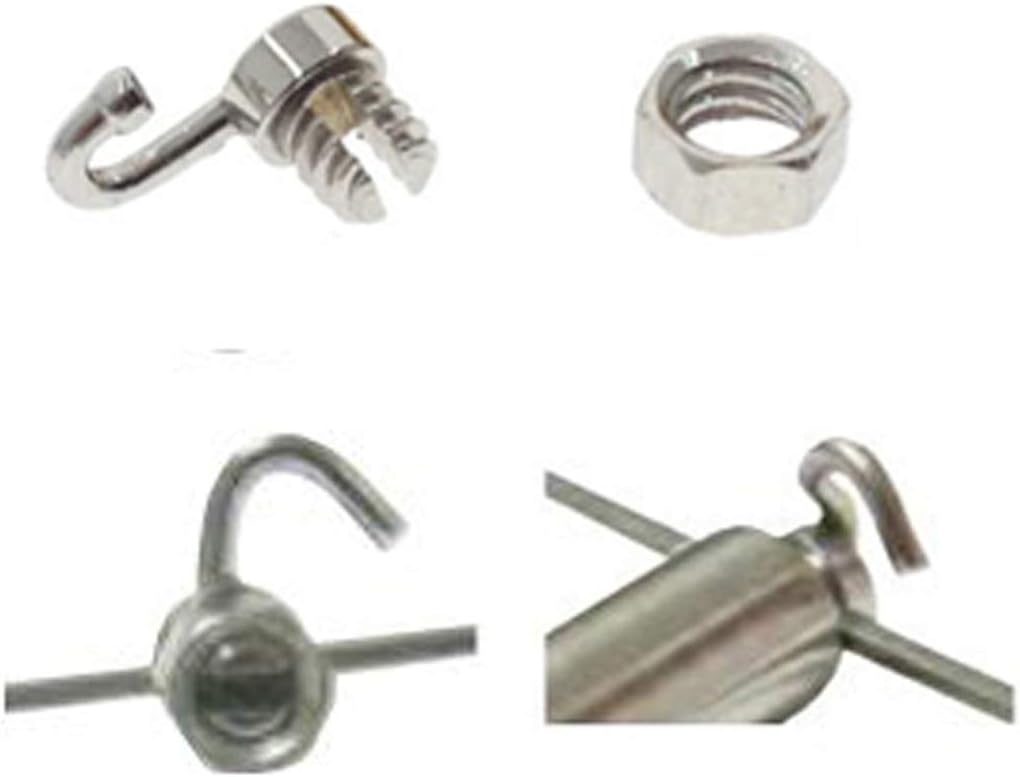 10 Pcs SmileTech Gurin Lock Curved Hook Grip Lock Wire Stops with Handle Dental Orthodontic Materials