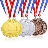 Caydo 6 Pieces Gold Silver Bronze Award Medals-1st