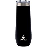 Manna Sleek Champagne Flute Tumbler - 9 Oz - Onyx