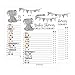 25 Elephant Emoji Pictionary Baby Shower Games Ideas For Men, Women, Kids, Girls or Boys, and Couples, Cute Shower Party Bundle Set, Gray Gender Neutral Unisex Fun Coed Adult Funny Guessing Cards