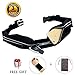 Abeter Best Running Belt Pocket Belt Waist Pack Pouch Sweatproof Rainproof Slim with 2 Expandable Pockets and No Bounce Zipper for Phone, Cards, Money, Sports,Travel, Jogging, Spy, Cycling, Hiking …