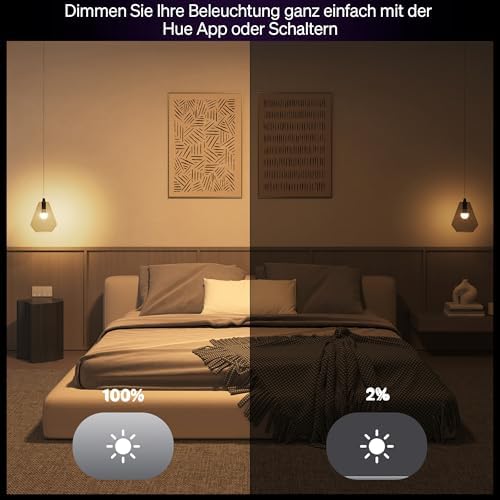 Essential Starter-Set: Bridge + 3 Essential GU10 Smart Leuchtmittel + Smart Button, White und Color Ambiance LED Licht, 2200-6500K, dimmbare LED Lampen, steuerbar mit Sprachassistenten