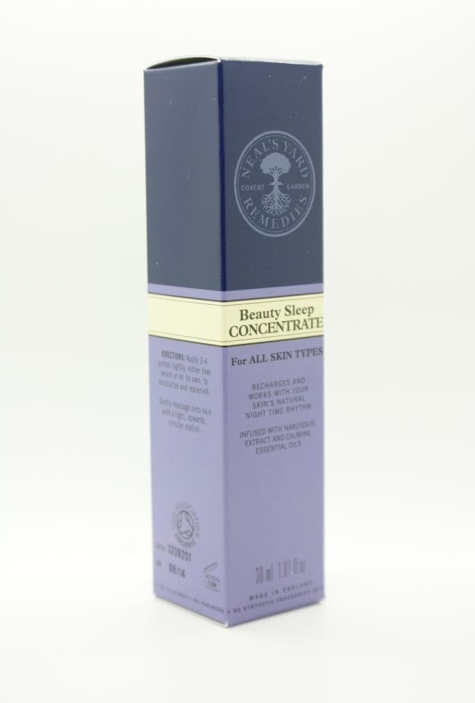 Neal's Yard Remedies Beauty Sleep Overnight Treatment, Hydrating Face Serum, Recharges Skin, Vegan & Cruelty-Free, 30ml