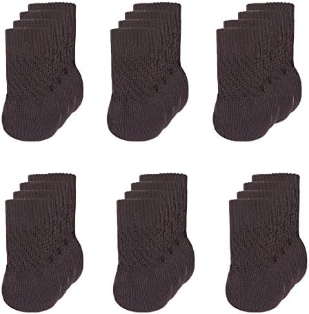 Chair Socks- Knitted Furniture Feet Socks,Chair Leg Floor Protector,Furniture Pads (coffee, 24 pcs)