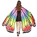 VESNIBA Christmas Party/Thanksgiving Day Prop Soft Fabric Butterfly Wings Shawl Fairy Ladies Nymph Pixie Costume Accessory (168X135CM, B-Multicolor)