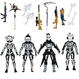 Fortnite Squad Mode Skull Squad, Four 4-inch Highly