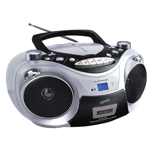 Supersonic CD MP3 Bluetooth AM FM Boombox Red (Each)