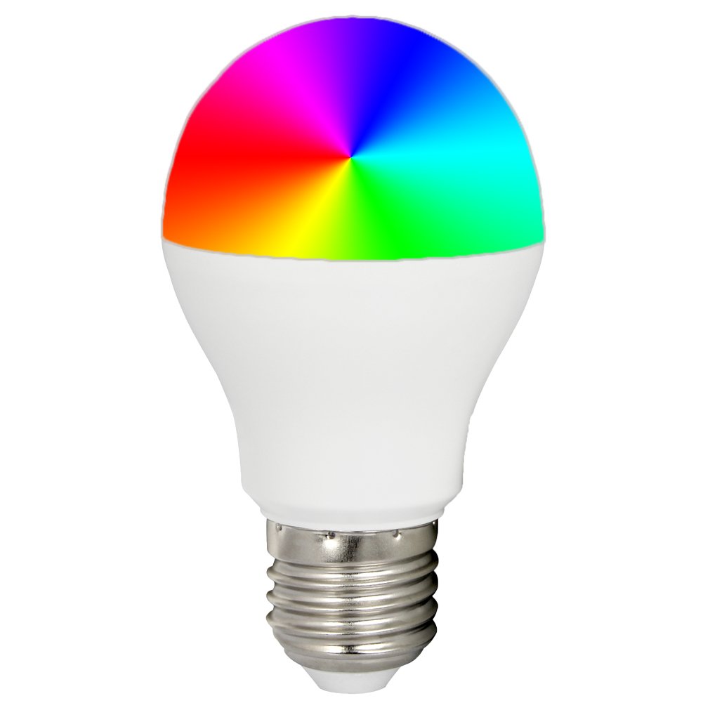 LGIDTECH FUT014 Miboxer 6W 2.4GHz RGB+CCT WiFi Led Light Bulb E27 Color Changing,Color Temperature Adjustable,Memory Function.Compatible with Alexa & Smartphone WiFi Control Via Gateway Hub(Excluded)