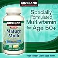 Kirkland Signature Adults 50+ Mature Multi, 400 Tablets , Pack of 4