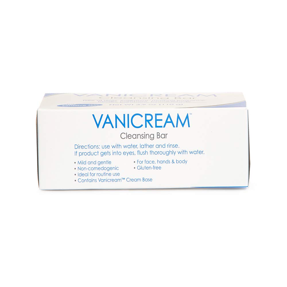 Vanicream Cleansing Bar | Fragrance, Gluten and Sulfate Free | For Sensitive Skin | Gently Cleanses and Moisturizes | 3.9 Ounce | Pack of 12: Beauty