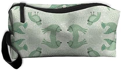 Portable Durable Waterproof Travel Bag Flock Of Rain Birds Home Makeup Toiletry Cosmetic Pencil Medicine Bag