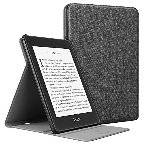Fintie Flip Case for All-New Kindle Paperwhite (10th Gen, 2018 Release) - Multiple Angle Slim Lightweight Stand Cover with Auto Sleep/Wake for Amazon Kindle Paperwhite E-Reader, Denim Charcoal