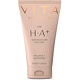 VITA LIBERATA Face Tanning Moisturizer 1.69 fl oz with Hyaluronic Acid & Niacinamide - Nourishing, Ultra Hydrating Moisturizer, For a Sun-Kissed, Radiant Glow, Customizable Tan, Fades Evenly
