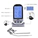 GOGOGOFUN Wireless Grill Thermometer Display Roasting Thermometer BBQ /Meat/ Steak Roasting Oven silver