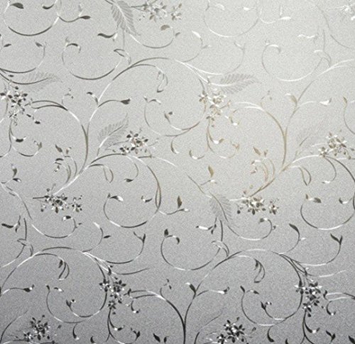 Gillberry 45100cm Waterproof Frosted Privacy Bedroom Bathroom Window Glass Film Sticker Clear (G)