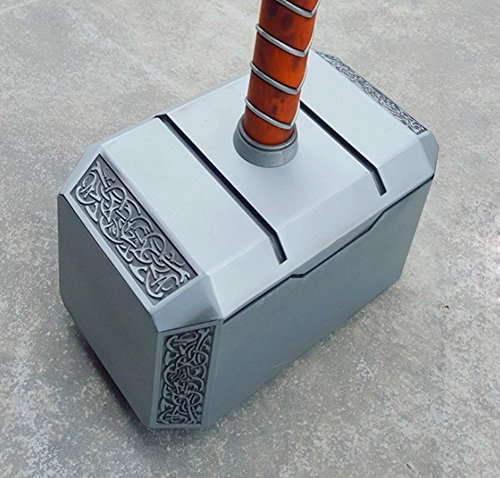 Gmasking 2016 Norse Mythology Aluminum Thor Mjolnir Solid Hammer Full Size Exclusive Props