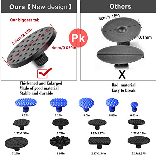 GLISTON Auto Dent Puller Removal, Paintless Dent Repair Kit, Slide Hammer kit with 13pcs
