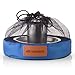 Wealers Unique Complete Messware Kit Polished Stainless Steel Dishes Set| Tableware| Dinnerware| Camping| Buffet| Includes - Cups | Plates| Bowls| Cutlery| Comes in Mesh Bags (Single Person Blue)