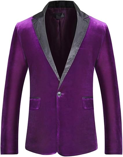 Slim Fit Samt Blazer Für Herren - Eleganter Velour Sakko Für Party & Business