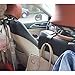 4 Pcs Car Headrest Hook Hanger Seat Organizer,LQSmile Universal Car Vehicle Back Seat Headrest Hanger Storage Hooks for Cloth Bag Purse Grocery(Black -Set of 4) (black)
