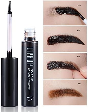 Liphop Long Lasting Waterproof Brown Black Peel Off Dye Eyebrow Gel 3# by LIPHOP