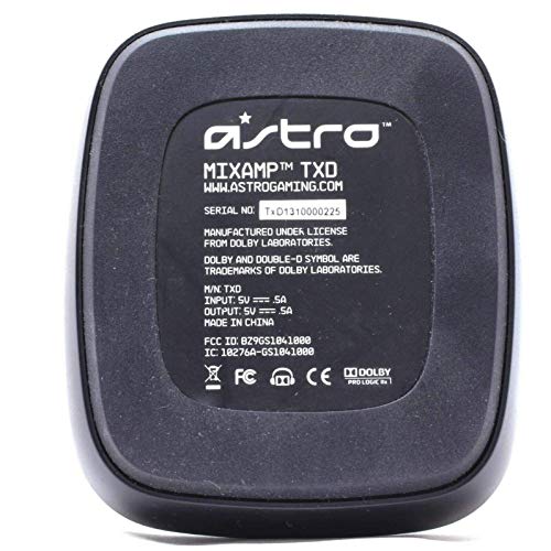 Astro Gaming MixAmp TXD Wireless Transmitter (for Astro A50 Gen 1/2 Headset) Black (Renewed)