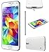 Samsung Galaxy S5 G900A 16GB Unlocked GSM 4G LTE 16MP Camera Smartphone w/16MP Camera - Shimmery White (Renewed)