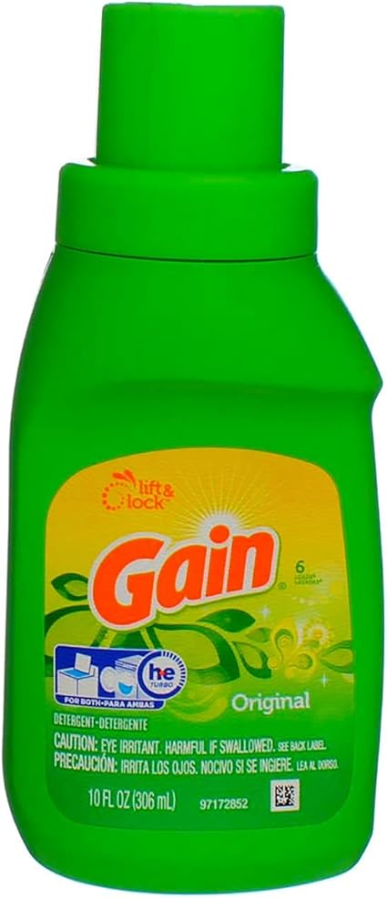 Amazon Com Gain Liquid Laundry Detergent Original Scent Travel Size 10 Oz 4 Pack Health Personal Care