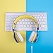 Kids Headphones, HD30 Volume Limiting Kids Headset with Microphone for Boys Girls and iPad Tablets Computer Laptops Android Smartphone (Yellow/Blue)