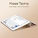 ESR Yippee Premium Trifold Case for iPad 9.7 2018/2017, [Rubber Cover] Slim Fit Leather Smart Case with Rubberized Back Cover and Auto Wake & Sleep for iPad 9.7 2018/2017 (Champagne Gold)