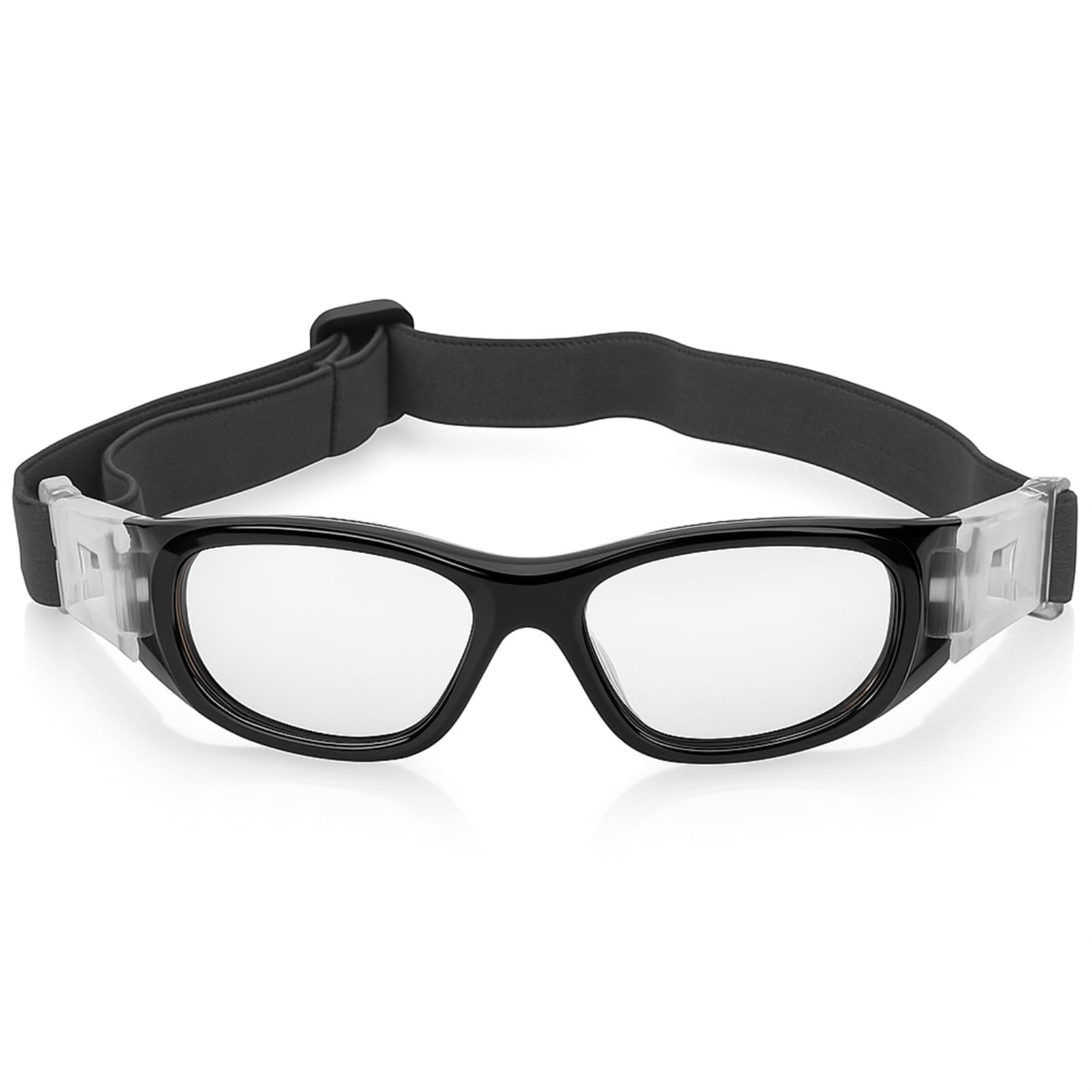 SUNGOOYUE Kid Sport Goggles, Children Sports Goggles Teenager Adjustable Football Cycling Basketball Glasses Accessory(Black)