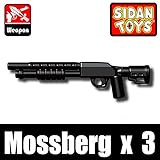 Mossberg Shotgun (Black) - Custom Minifigure Piece