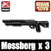 Mossberg Shotgun (Black) - Custom Minifigure Piece