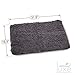 Luxe Bathroom Mat - Shower Rug - Non Slip Bath Pad - Soft, Microfiber & Super Absorbent - Alfombras para Baños (1, Dark Gray)