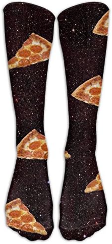 CHC40 Pizza Galaxy Compression Socks For Men & Women - BEST For Running, Nurses, Shin Splints, Flight Travel, Skiing & Maternity Pregnancy - Boost Athletic Stamina & Recovery