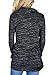 Womens Long Sleeve Cowl Neck Lightweight Blouse Shirts Tops Casual Loose Tunic Pullover Sweatshirt with Pockets Black S 4 6