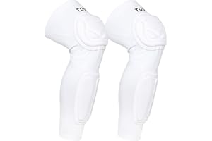 TIAXU TIAXU Padded Knee Calf Pads Compression Leg Sleeve Thigh Protector Gear Shin Brace for Football Basketball Volleyball Soccer Baseball for Adult (1 Pair)