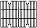 Music City Metals 67002 Matte Cast Iron Cooking Grid Replacement for Gas Grill Model Smoke Hollow 7000CGS, Set of 2