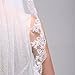 Wedding Veil Bridal Lace Traditional Vintage Bride Veil Short Bride Veils with Comb (V-1T Classic Lace Edge-ivory, One Size)