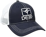 Deep Ocean Trucker Hat, Navy Blue/White, One Size