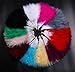 BABEYOND Marabou Feather Fan 20s Vintage Folding Fan Flapper Hand Fan for Costume Dancing Show Tea Party Wedding Decoration (White)