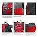 NeatPack Durable, Foldable Nylon Backpack / Daypack with Security Zippers, 20L (RED)
