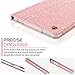BENTOBEN Galaxy Tab A 10.1 Case,Slim Lightweight PU Leather Glitter Shiny Stand Smart Folio Cover with Auto Sleep/Wake Feature for Samsung Galaxy Tab A 10.1 Inch SM-T580 T585(No Pen Version),Rose Gold