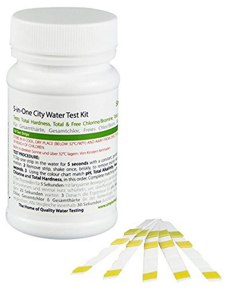 SimplexHealth City Water Test Kit (50 Test Strips) results in 40 seconds